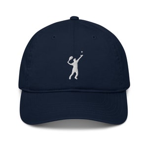 Tennis hat, embroidered tennis hat, tennis gifts for men, tennis player, organic dad hat.