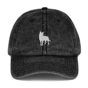 Australian Kelpie hat, embroidered unisex Vintage Hat, Australian Kelpie gifts.