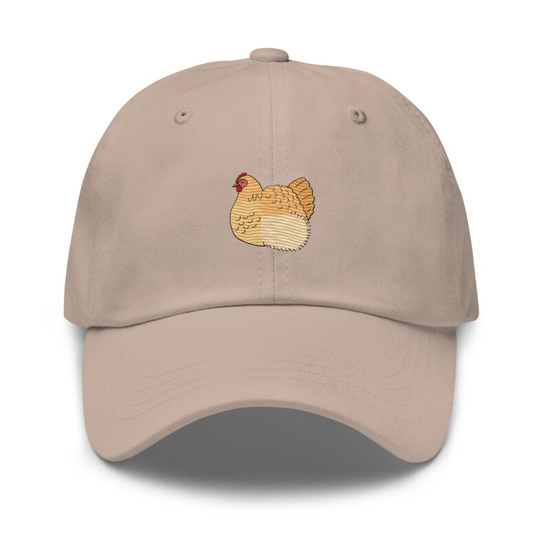 Buff Orpington Chicken Hat, Embroidered Unisex Dad Hat, Buff Orpington ...