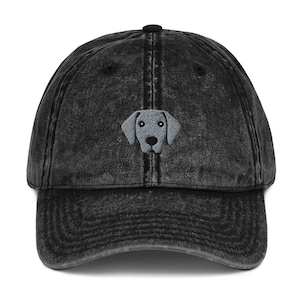 Weimaraner hat, embroidered unisex Vintage hat, Weimaraner gift, Weimaraner dog mom dad hat.