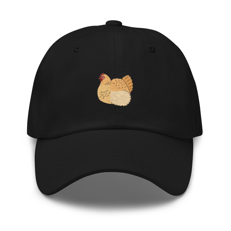 Buff Orpington Chicken Hat, Embroidered Unisex Dad Hat, Buff Orpington ...