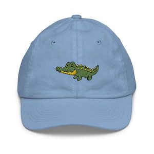 Krokodil Hut Kinder, kawaii Krokodil bestickt Kinder Hut, Alligator Krokodil Jugend Baseballkappe, 2-10 Jahre alt.