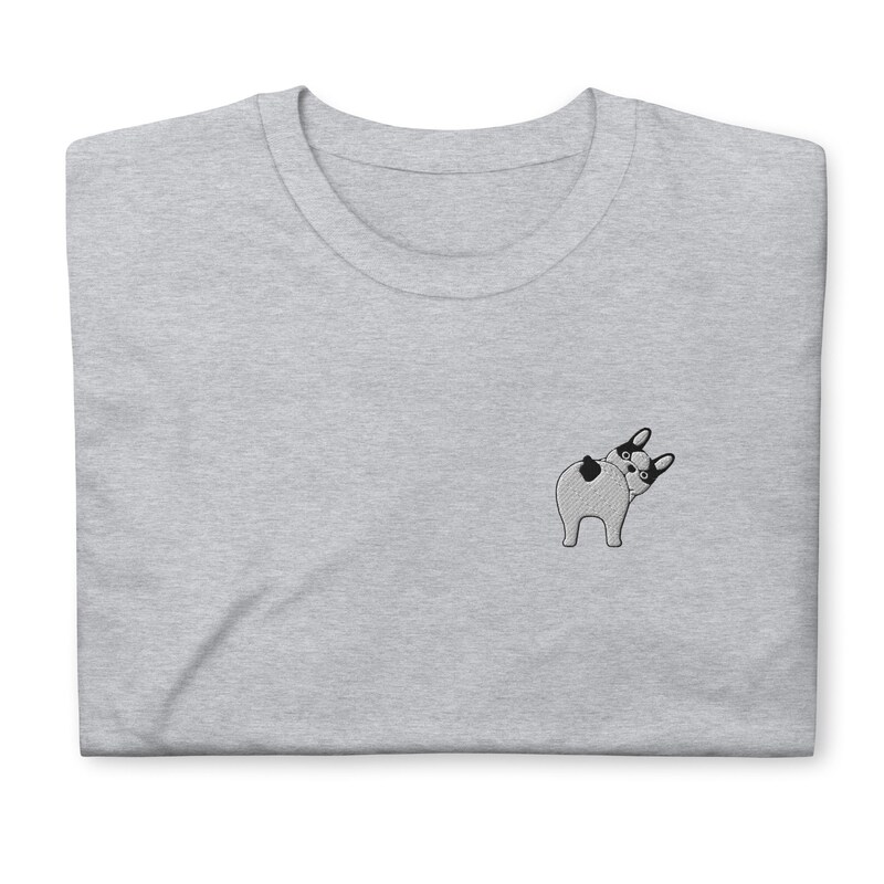 T-shirt Humour French Bulldog 'Nope' - Vintage, Unisexe, Coton, Fait Main, Neuf Avec étiquettes