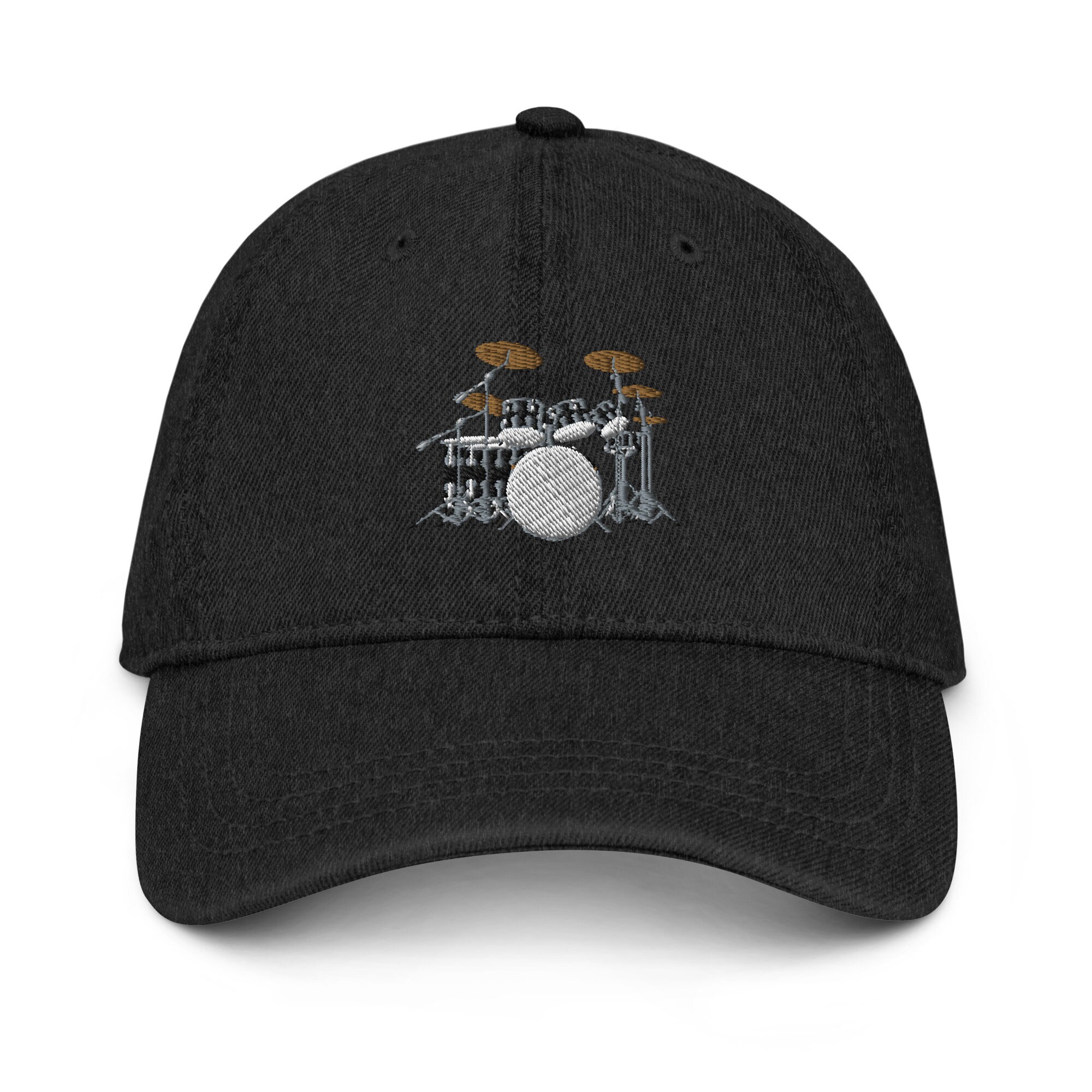 Drum Hat, Embroidered Drum Kit Denim Hat, Drummer Hat, Drummer Gift ...