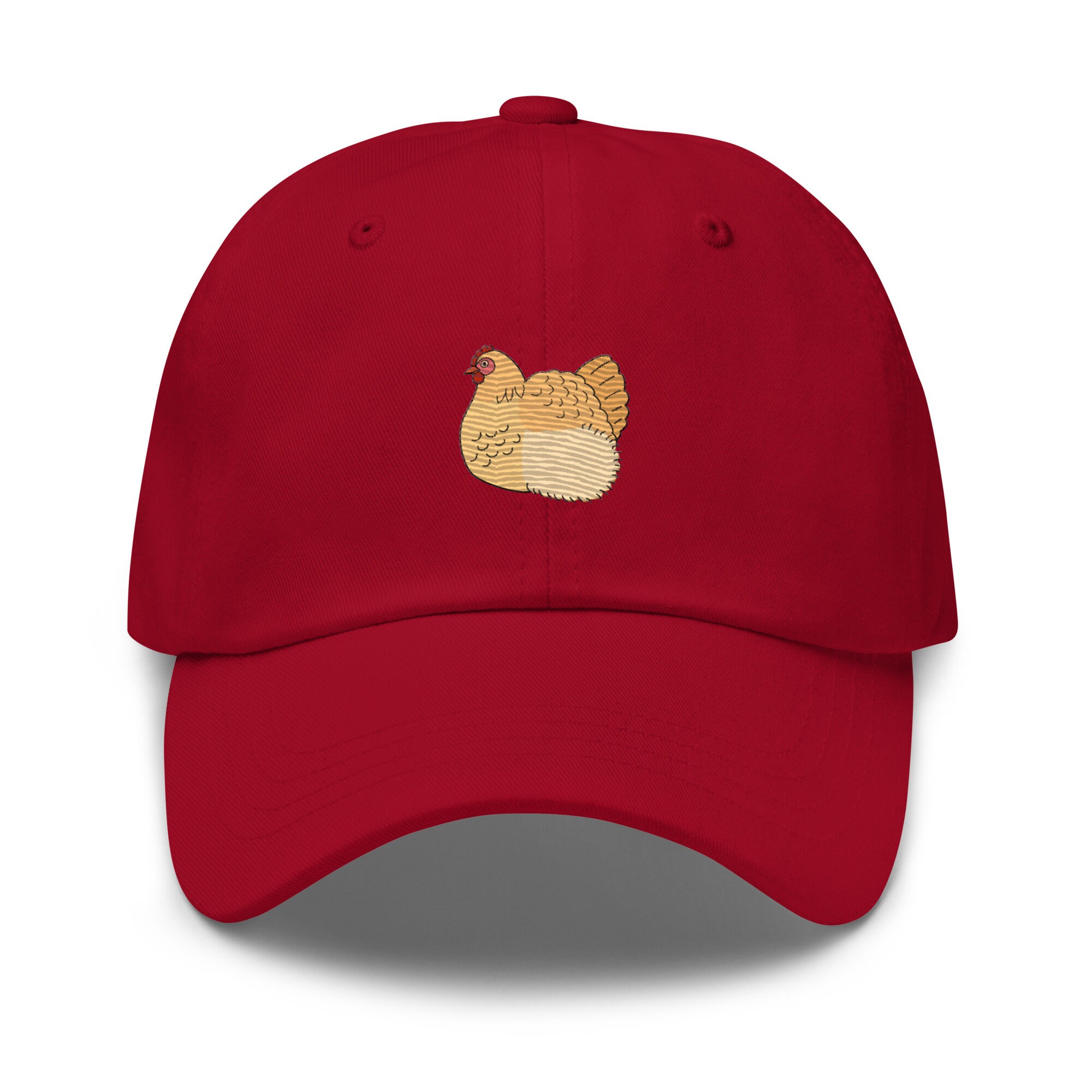 Buff Orpington Chicken Hat, Embroidered Unisex Dad Hat, Buff Orpington ...