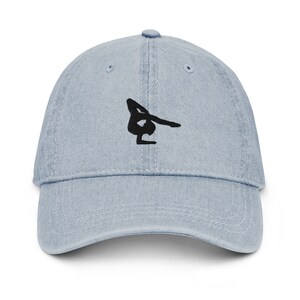 Gymnastics hat, gymnast hat, embroidered denim hat, gymnastics gift, for team coach.