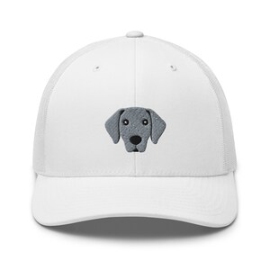Weimaraner Trucker hat, embroidered unisex hat, Weimaraner gift, Weimaraner dog mom dad hat, new trucker hat designs.