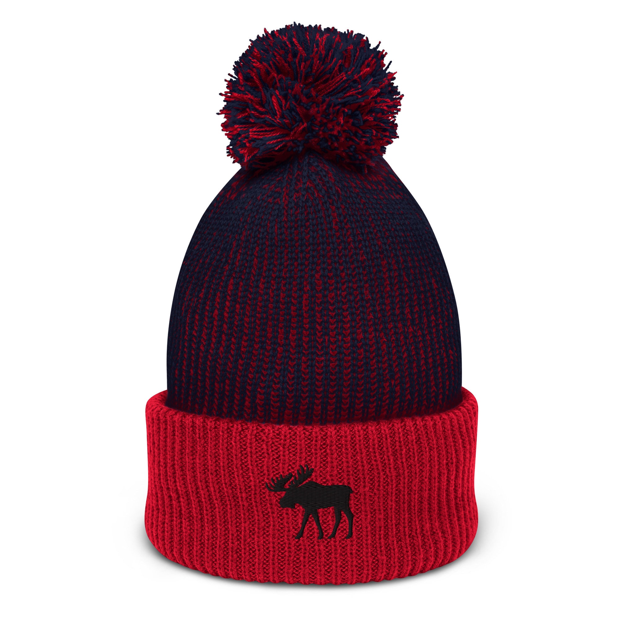 帽子 moose's beanie Moose Beanie, Embroidered Unisex Beanie Hat, Womens, Mens