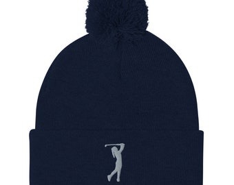 Gorro de golf, gorro de pompón bordado, regalo de golf para mujeres, regalo de cumpleaños, regalo para mamá esposa.