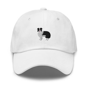 Border collie hat, embroidered unisex hat, border collie mom hat, border collie dad hat, border collie gifts.