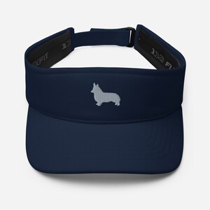 Cardigan welsh corgi visor, summer hat, embroidered unisex Distressed Dad Hat, Cardigan welsh corgi gift.