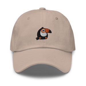 Toucan Bird hat, Embroidered Unisex baseball hat, Toucan Gifts, Design 2.
