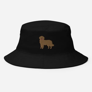 Golden Retriever Bucket Hat, Golden Retriever Embroidered bucket hat, Golden mom hat, Golden dad hat.