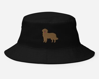 Golden Retriever hinkhatt, broderad Golden Retriever hinkhatt, gyllene mammahatt, gyllene pappahatt.