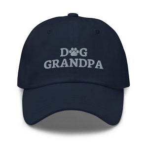 Dog grandpa hat, embroidered dad hat, grandpa gifts, fathers day gift, birthday, Christmas gifts, dog grandpa cap.