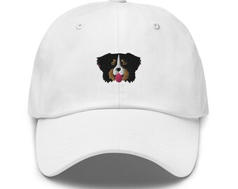 Bernese mountain dog hat, berner baseball hat, berner gifts, bernese mountain dog gifts.