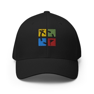 Geocaching Hat, embroidered unisex structured hat, Geocaching gifts, for team, coach, players, geocache hat.