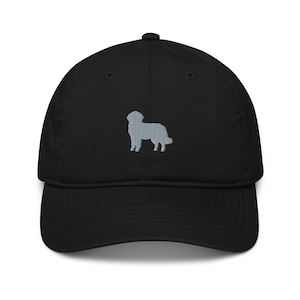 Golden retriever hat, embroidered unisex organic dad hat, for adults, retriever gifts, grey embroidery, classic design.