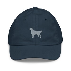 Flat Coated Retriever Kids hat, Embroidered unisex Youth Baseball Cap, Retriever Gifts, 2-10 year old.