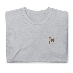 Koszulka Shiba Inu, haftowana koszulka unisex z krótkim rękawem, prezenty z motywem Shiba Inu, wzór 3.
