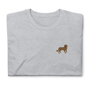 Golden Retriever shirt, embroidered Short-Sleeve Unisex T-Shirt, Golden Retriever gifts.