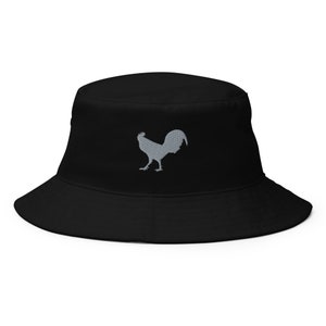 Rooster hat, embroidered bucket hat, rooster gifts, farm animals hat, birthday, Christmas gifts.