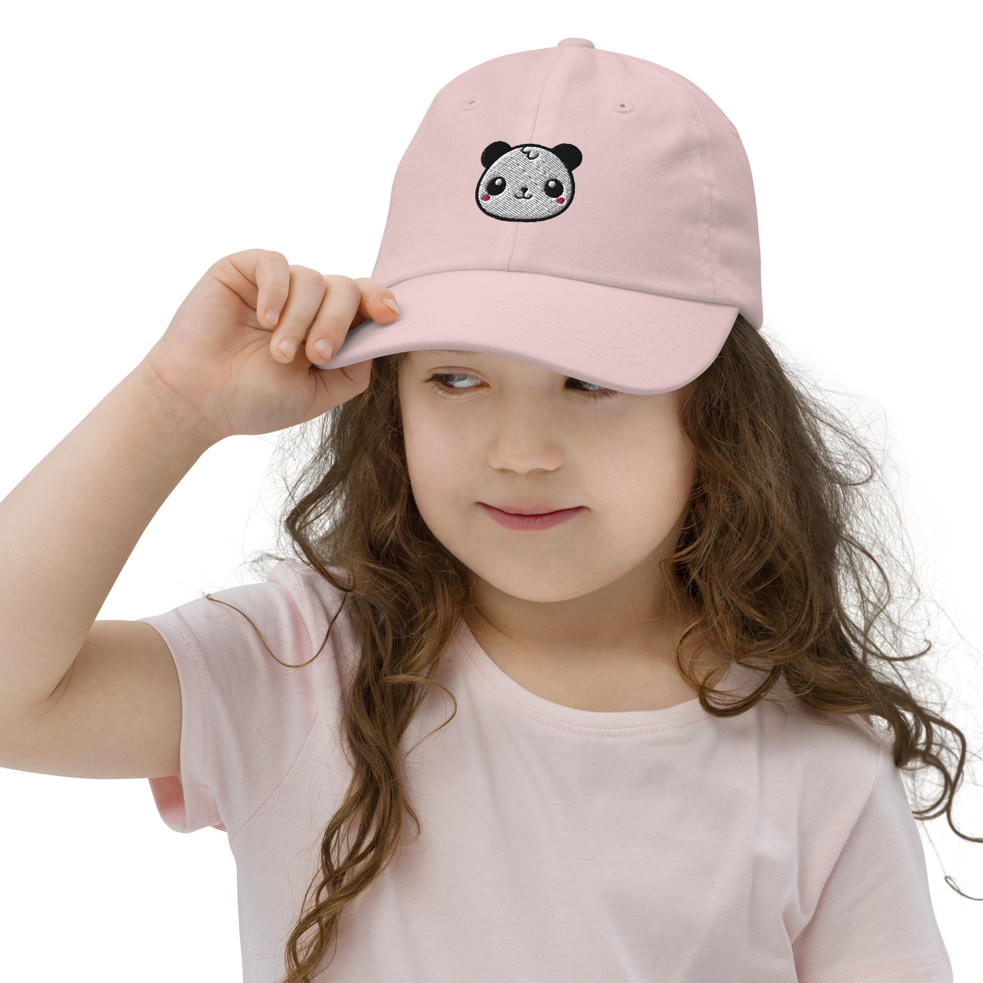 Panda Kids Hat, Kawaii Panda Hat, Embroidered Unisex Hat
