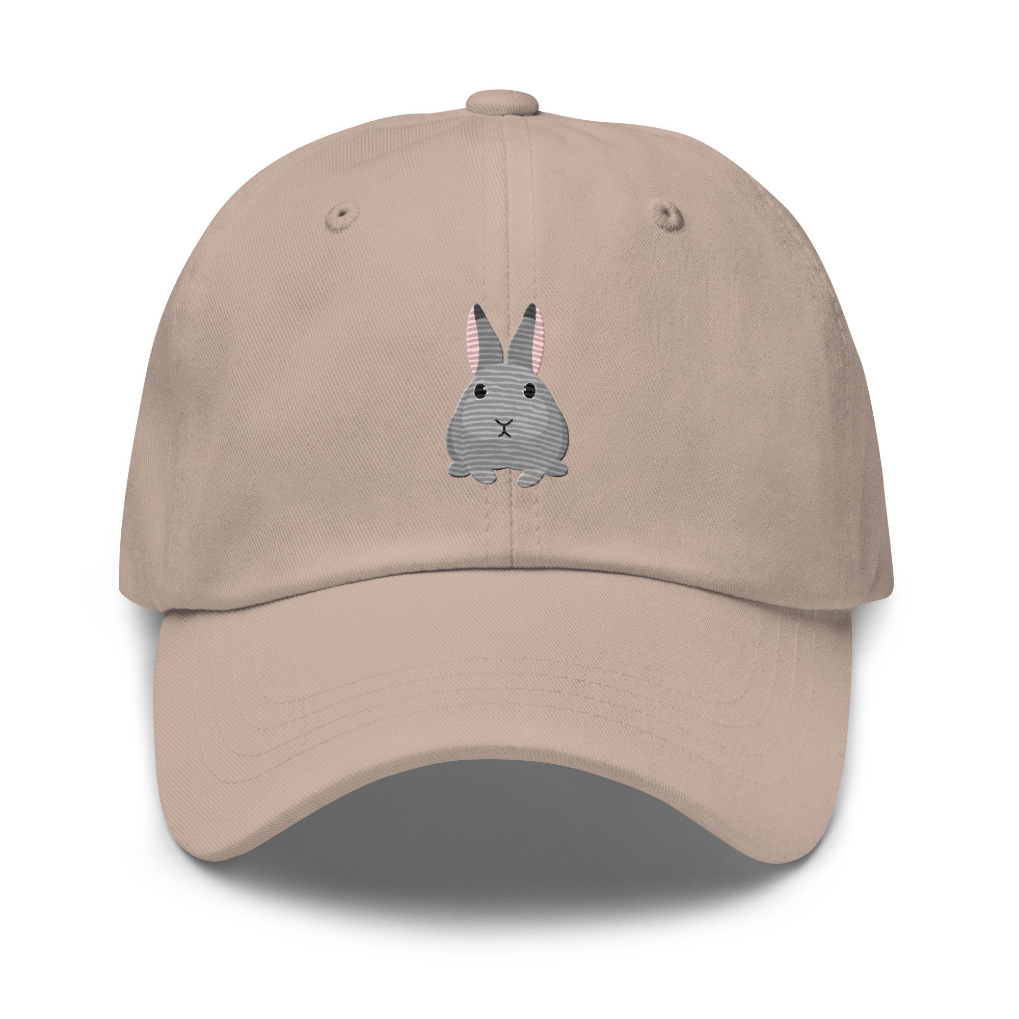 Flemish Giant Rabbit Hat, Full Color Embroidered Unisex Baseball