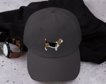 Basset Hound hat, Embroidered Unisex Baseball hat, Basset Hound Gifts for Women, for Men, Dog mom dad hat.