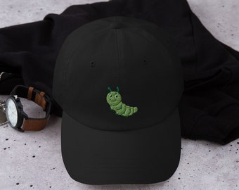 Caterpillar hat, caterpillar hats for men, for women, caterpillar gifts, for caterpillar lovers.