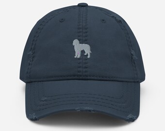 Bernedoodle Hat, gestickte unisex Distressed Dad Hat, Bernedoodle Geschenk für Hundemama oder Hundepapa.