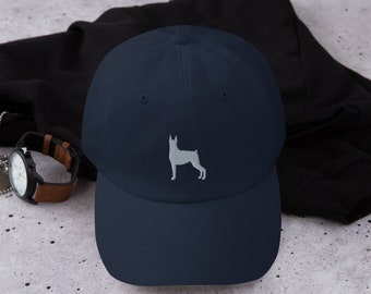 Doberman hat, embroidered doberman hat, unisex Dad Hat, doberman gift, doberman mom dad hat.