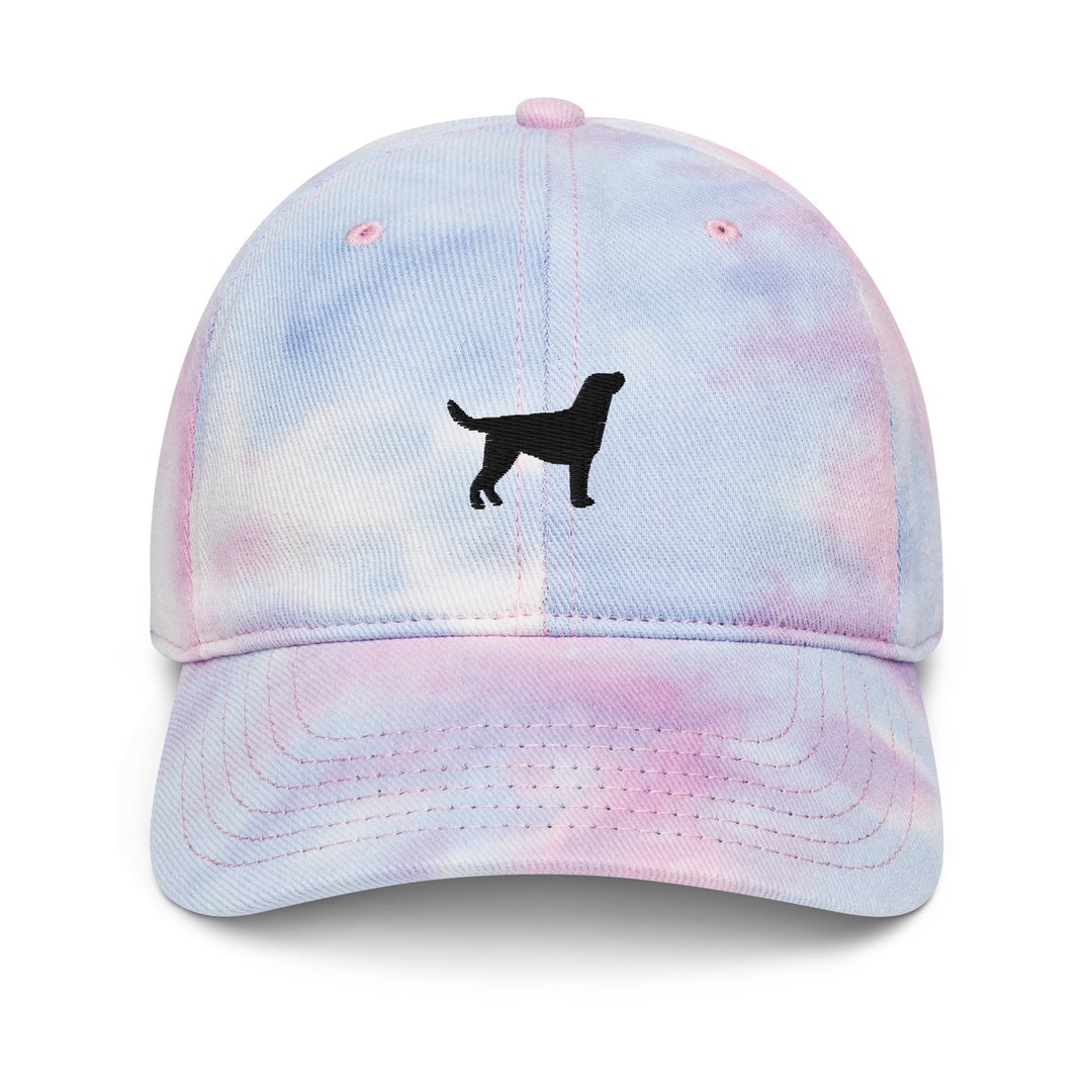Labrador Retriever Hat, Black Lab Hat, Design 3, Lab Mom Hat , Lab Dad Hat, Unisex Tie Dye Hat