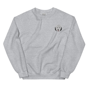 Sheepadoodle Sweatshirt, Embroidered unisex sweatshirt, Sheepadoodle black ears, Sheepadoodle gifts, birthday, Christmas.