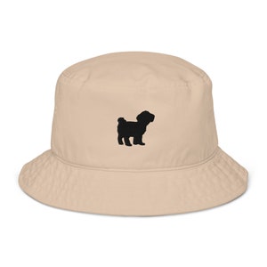 Cavapoo hat, embroidered unisex organic bucket hat, cavapoo gift, cavapoo dog mom dad hat.