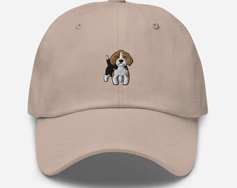 Beagle-hoed, geborduurde uniseks vader, beagle hond moeder vader hoed, beagle cadeau, beagle pet.