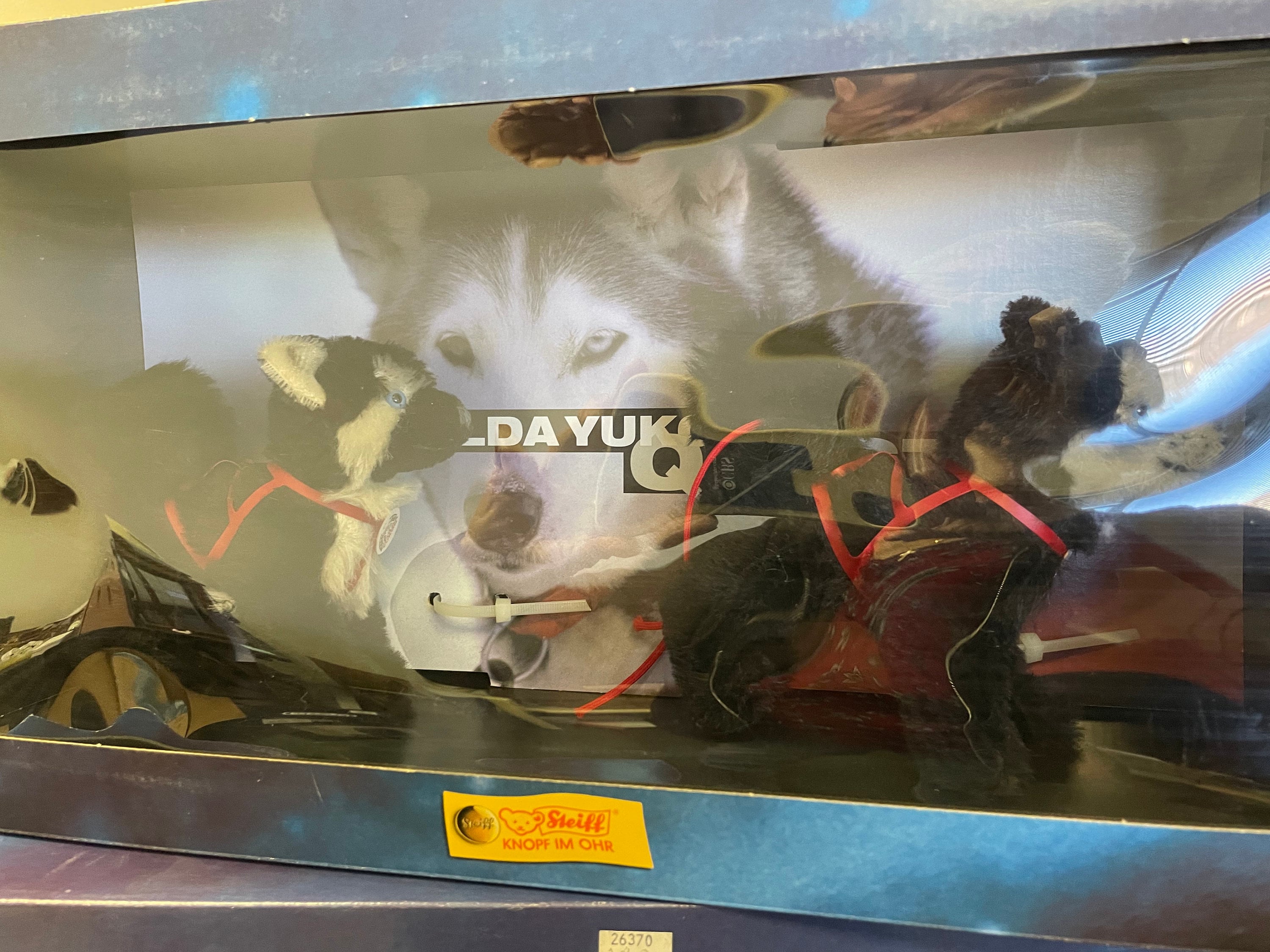 Steiff Fulda Yukon Quest Full Set Musher, Sled, Dogs, Polar Bear