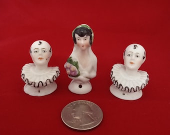 Porcelain Half Dolls set of 3