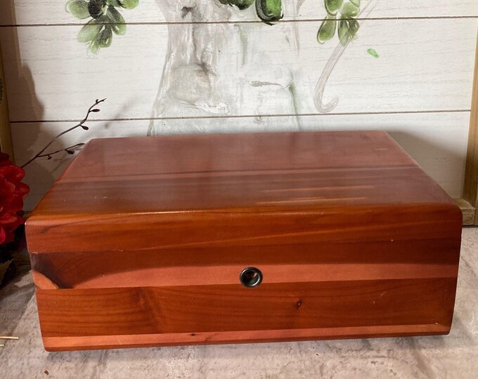 Vintage Lane Cedar Chest Jewelry/treasure Box Nebraska Etsy