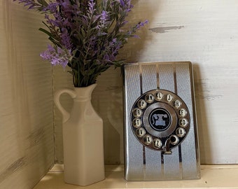 Rotary Telephone Dial Phone Number and Address Book*Index*Rolodex by Eagle*Vintage*Fun Retro Office Decor*Please read the full description