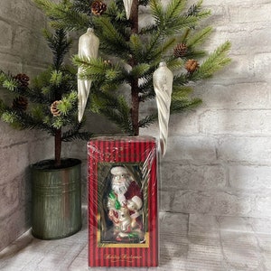 Waterford Holiday Heirlooms Santa&#39;s Rocking Horse Glass Ornament/ New/Old Stock in Box/40025866*Vintage*Please read the full description