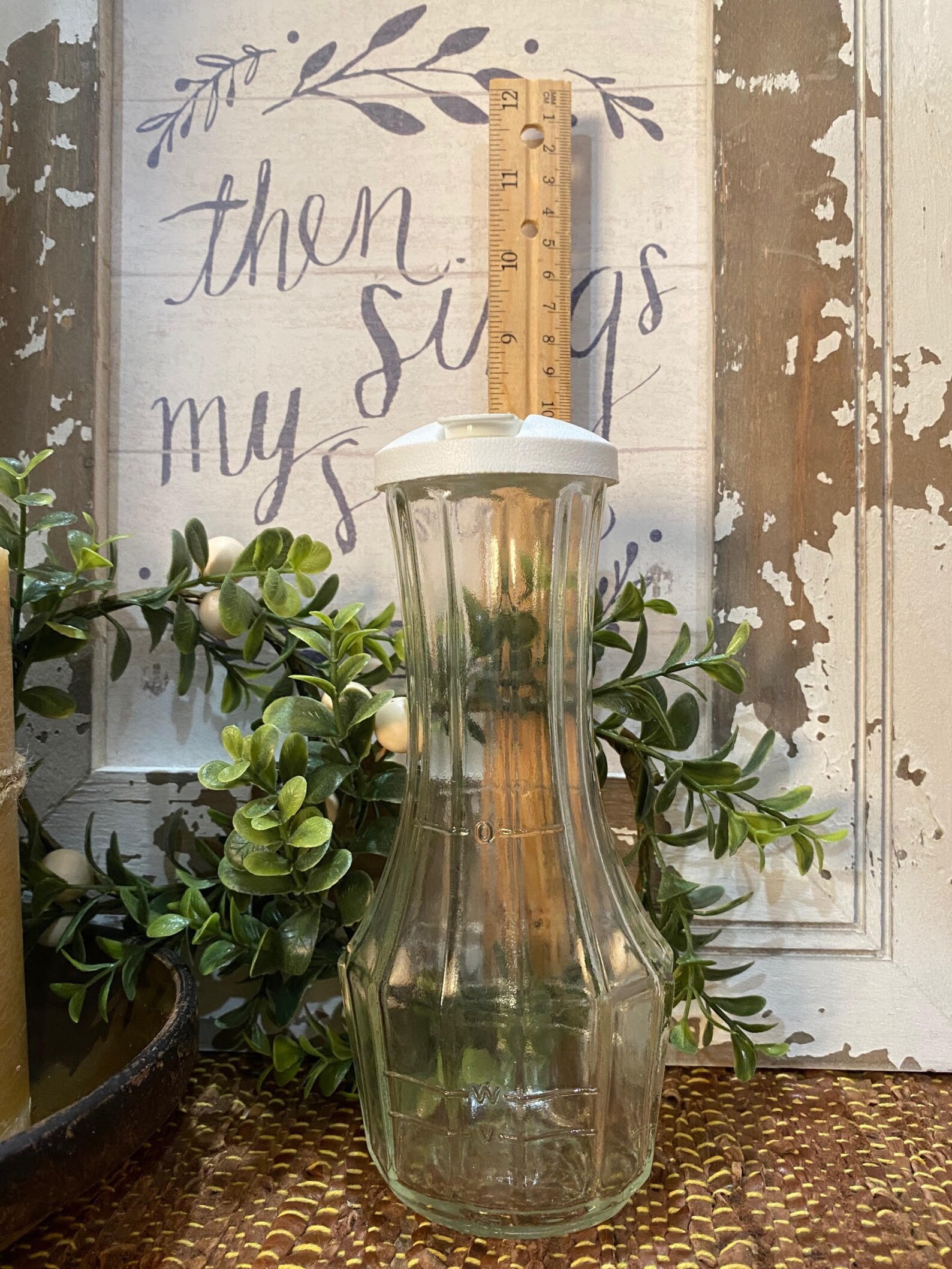 Vintage Glass Good Seasons Salad Dressing Shaker Bottle With Etsy