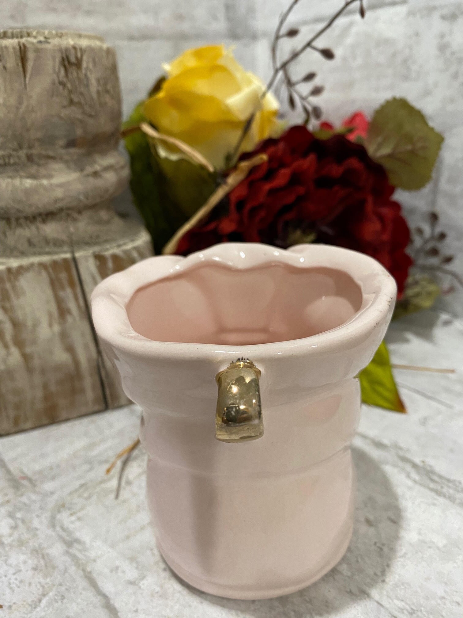 Pink and Blue Baby Bootie Planter by Napco Japan*il2284*heavy