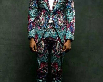 African suit 4 Men, Men tailored suit Men African 2 piece African wedding outfit Men African clothing African men 2 piece Men Kaftan Dashiki