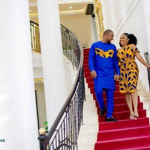 African couple outfit Ankara Couple set African couple attire African clothing 4 couple African couple matching set Couple dashiki set