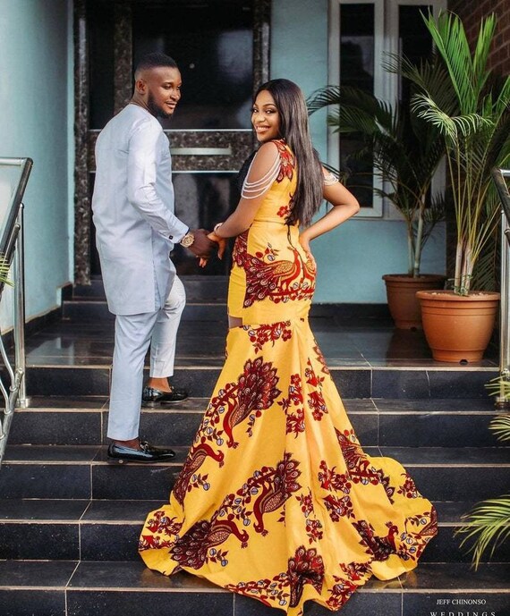 African Ankara Couple Matching Outfits, Ankara Anniversary Outfits, Ankara  Two Pieces, Ankara Prom Outfit, Ankara Women Attire -  Australia