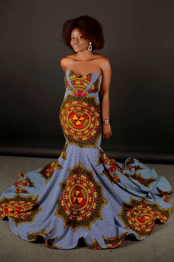African traditional mermaid dresses 2025
