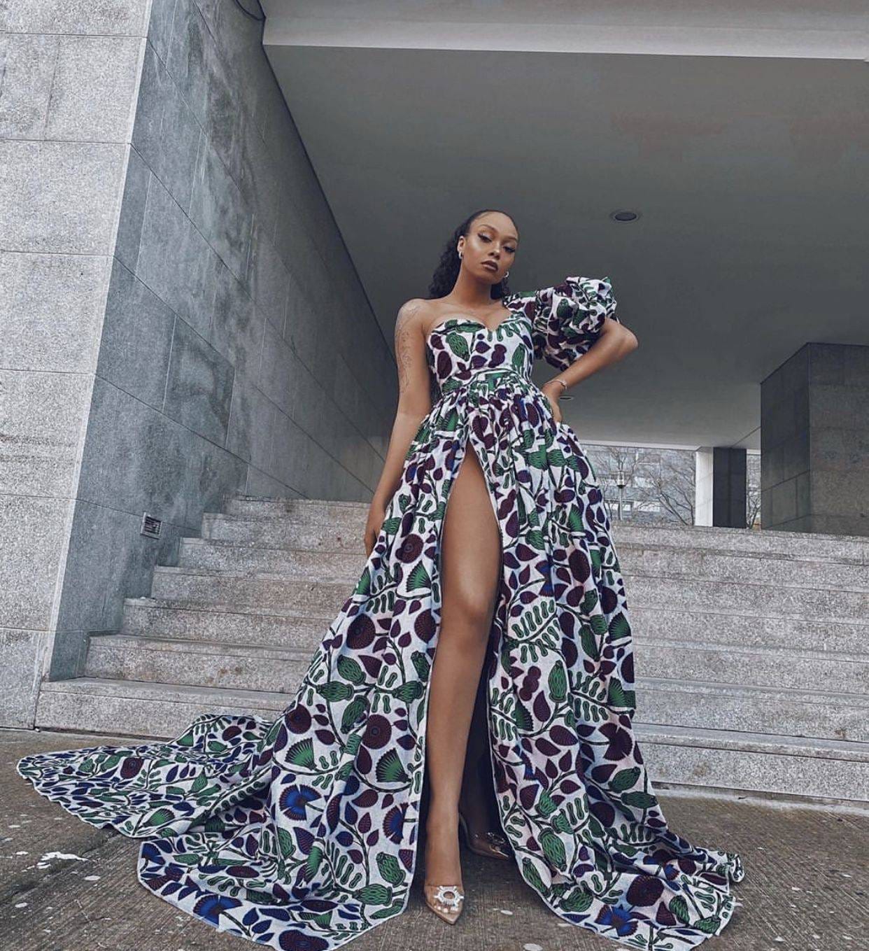Printed Gown Etsy UK