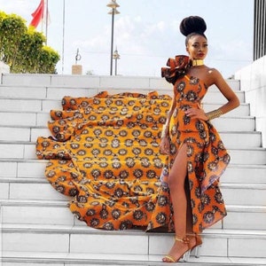 Robe longue africaine, vêtements africains, robe infinie d'Ankara, robe de mode africaine, robe d'Ankara, robes africaines, robe africaine, wax africain