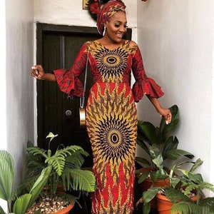 African wax dress, Ankara dress dashiki gown, African wax dress, African wedding gown, Ankara styles, African women wears, Ankara maxi gown